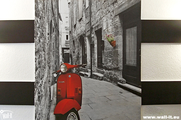 fototapeta czerwony skuter wall-it.eu